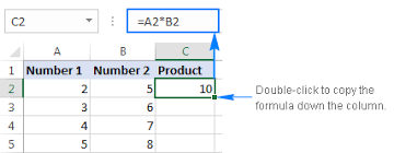 how to multiply in excel numbers