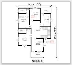 Three Bedroom Single Floor House Plans