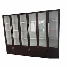 Glossy Engineered Wood Glass Door