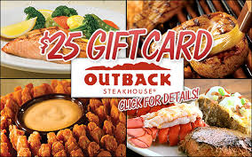 25 00 outback steakhouse gift card