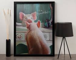 Pig Canvas Modern Wall Art