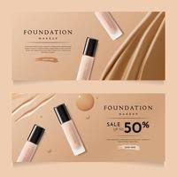 makeup banner vector art icons and