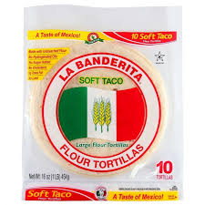 la banderita flour taco tortilla 8 inch 10ct