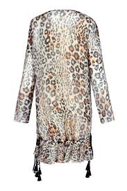 Chloe Leopard Print Gauze Dress