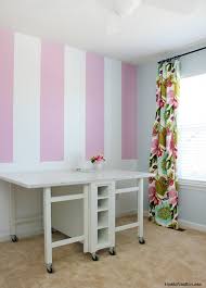 Striped Craft Room Walls How To Nest