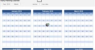 free excel yearly planning calendar for