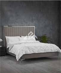 Grey Velvet King Size Bed Best 5