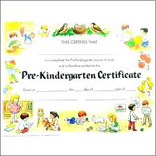 Sample Preschool Completion Certificate Template Free Word