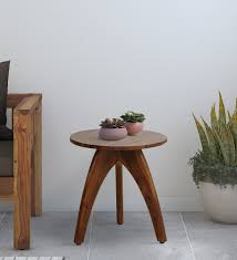 arbor solid wood end table in