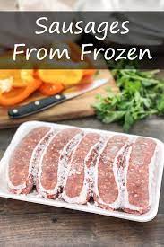 sausages from frozen so easy
