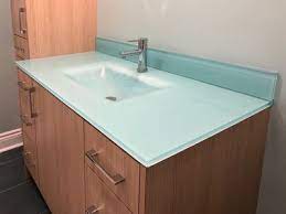 Integrated Glass Sinks Colored Glass
