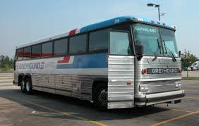 greyhound bus leaves cleveland for new