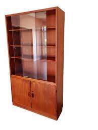 Teak Glass Front Bookcase By Børge