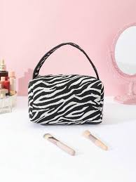 1pc fashionable zebra pattern cosmetic