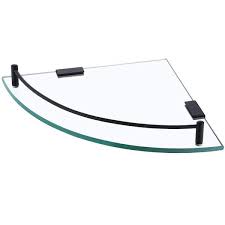 Bathroom Corner Triangle Glass Shelf