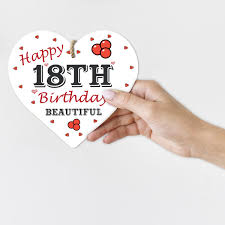 18th birthday card decorations heart