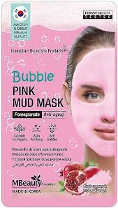 mbeauty cosmetics bubble pink mud mask
