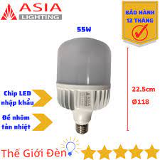 Chính Hãng] Bóng LED bulb trụ ASIA 25W- 35W- 55W tiết kiệm điện năng