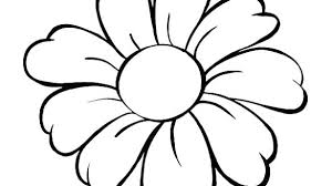 Flower Outline Printable Smart Idea Flower Outlines For Coloring