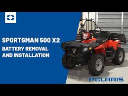Sportsman 500 X2 Battery Removal And
