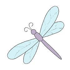 how to draw a dragonfly easy drawing