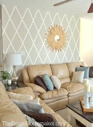 how to paint a diamond accent wall with