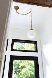How To Center An Off Center Ceiling Light Without Moving The Junction Box The Grit And Polish Ceiling Lights Vintage Light Fixtures Diy Light Fixtures