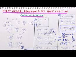 First Order Reaction Derivation And It