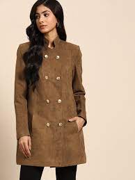 Solid Pea Coat Coats