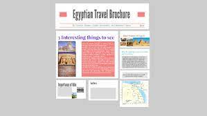 egyptian travel brochure by darlyn