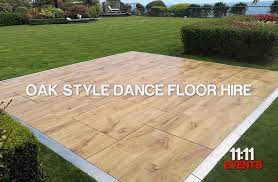 oak effect dance floor hire indoor or