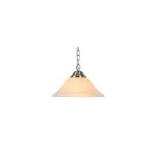 The gracefully tiered silhouette of this piece sparkles as a cascade of. Hampton Bay 1 Light 100w Brushed Nickel Pendant With Frosted Glass Shade The Home Depot Canada