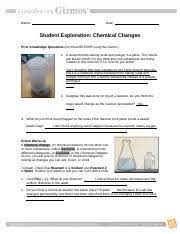 Chemical change gizmo answer key : 2 Do You Think A Chemical Reaction Has Taken Place Explain Yes Because The Salt Course Hero