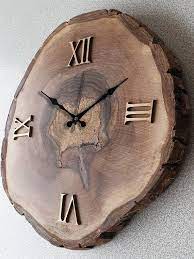 Natural Solid Wood Wall Clock Wall