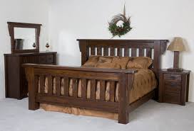 Timberwood Barnwood Bed By Viking Log