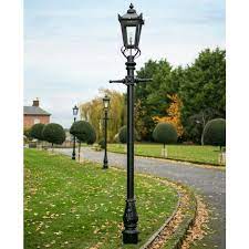 victorian lamp post black 2 7m