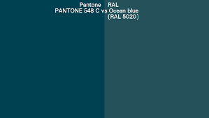 pantone 548 c vs ral ocean blue ral