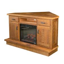 Reclaimed Barn Wood Corner Fireplace Tv