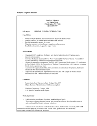 sample of targeted resume