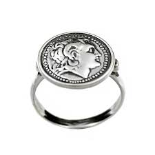 sterling silver coin ring