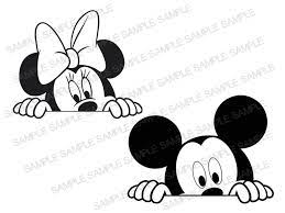 Mickey Mouse SVG Peeking Mickey SVG Peeking Mickey Mouse