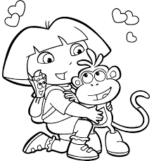 Dora Coloring Pages Printable Dora Coloring Pages Free Dora