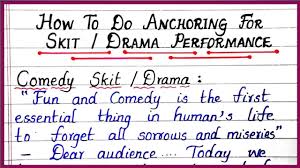 cultural program skit drama anchoring