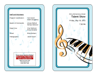 Talent Show Program Template Word Magdalene Project Org
