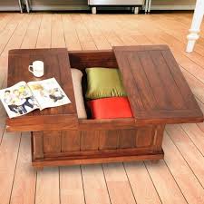 Solid Wood Storage Coffee Table
