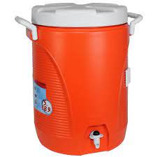 orange insulated beverage dispenser
