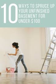 Spruce Up Your Unfinished Basement