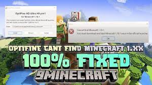 how to fix the cannot find minecraft 1