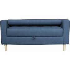2 Seater Fabric Sofa With Wooden Legs
