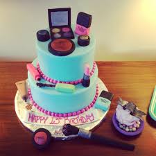 glamour party fondant make up cake